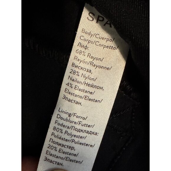 Spanx Womens Slimming Ankle Pants Size Large Black Rayon Blend - Picture 4 of 5